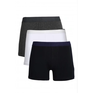 Moda Çizgi Erkek Penye 3lü Boxer 40094