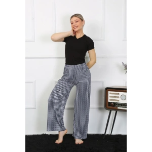 Moda Çizgi Kadın Bol Paça Penye Alt Üst Takım 5504