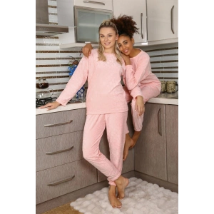 Moda Çizgi Kadın Kadife Pijama Takım 4183