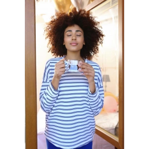 Moda Çizgi Kadın Uzun Kol 3 İplik Penye Pijama Takım 4185