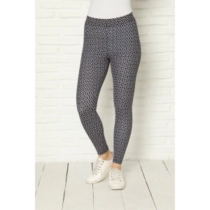 Moda Çizgi Penye Likralı Tayt 5884