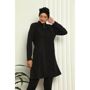 Moda Çizgi Tam Tesettür Pantolonlu Mayo 31036