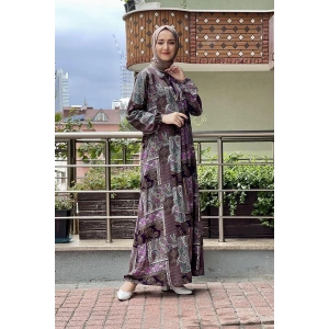 Moda Çizgi Tesettür Elbise