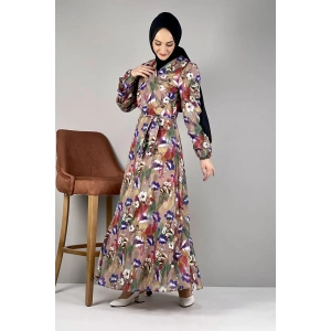 Moda Çizgi Tesettür Elbise