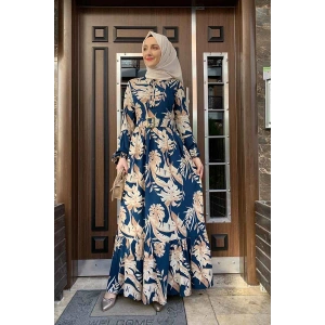 Moda Çizgi Tesettür Elbise