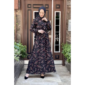 Moda Çizgi Tesettür Elbise