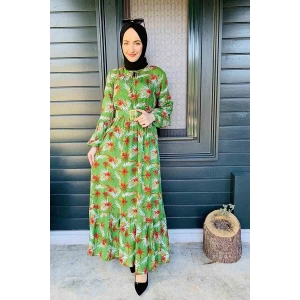 Moda Çizgi Tesettür Elbise