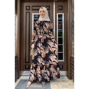 Moda Çizgi Tesettür Elbise