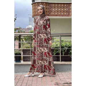 Moda Çizgi Tesettür Elbise