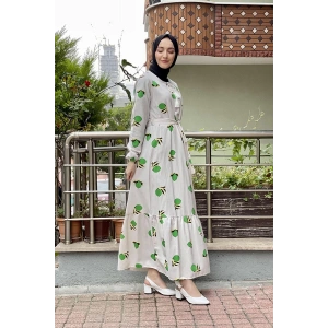 Moda Çizgi Tesettür Elbise