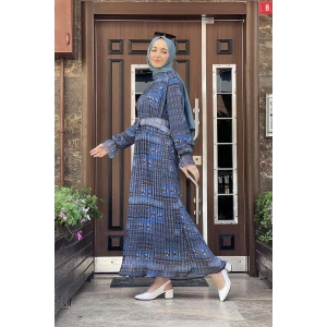 Moda Çizgi Tesettür Elbise