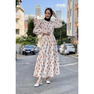 Moda Çizgi Tesettür Elbise