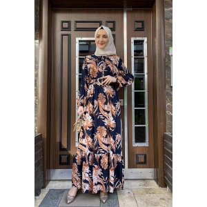 Moda Çizgi Tesettür Elbise