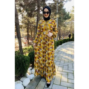 Moda Çizgi Tesettür Elbise