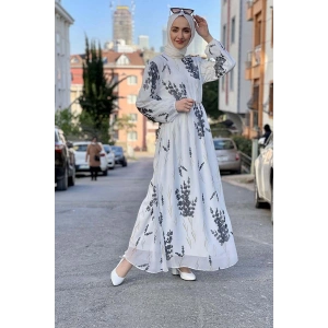 Moda Çizgi Tesettür Elbise