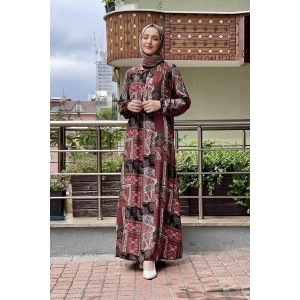 Moda Çizgi Tesettür Elbise