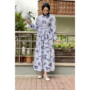 Moda Çizgi Tesettür Elbise