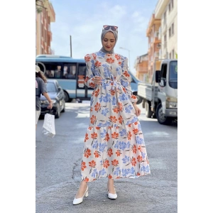 Moda Çizgi Tesettür Elbise