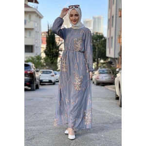 Moda Çizgi Tesettür Elbise