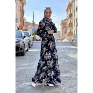 Moda Çizgi Tesettür Elbise