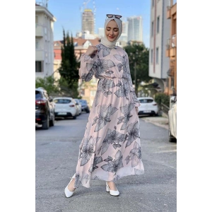 Moda Çizgi Tesettür Elbise