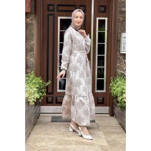 Moda Çizgi Tesettür Elbise