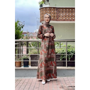 Moda Çizgi Tesettür Elbise