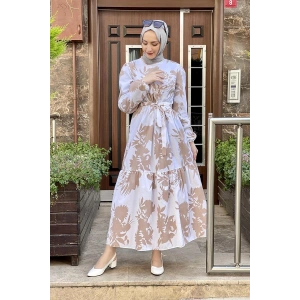 Moda Çizgi Tesettür Elbise