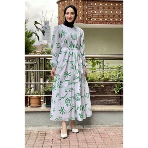 Moda Çizgi Tesettür Elbise