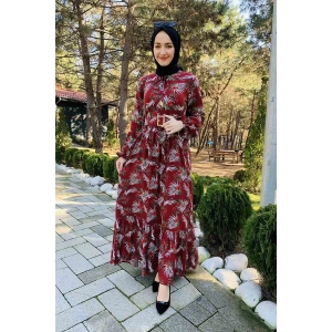 Moda Çizgi Tesettür Elbise