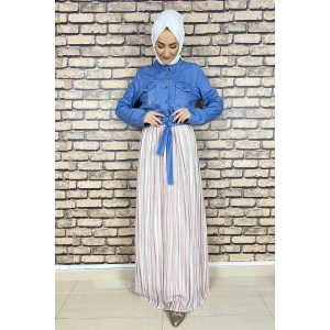 Moda Çizgi Tesettür Elbise