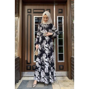 Moda Çizgi Tesettür Elbise