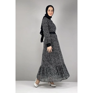 Moda Çizgi Tesettür Elbise