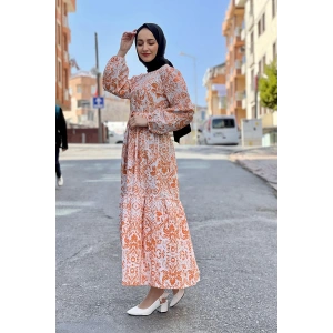 Moda Çizgi Tesettür Elbise