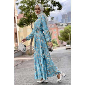 Moda Çizgi Tesettür Elbise