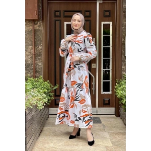 Moda Çizgi Tesettür Elbise