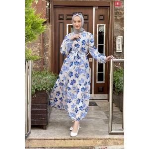 Moda Çizgi Tesettür Elbise