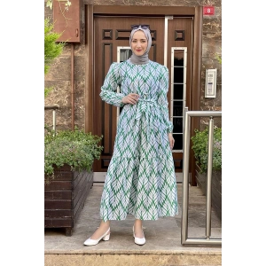 Moda Çizgi Tesettür Elbise