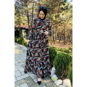 Moda Çizgi Tesettür Elbise