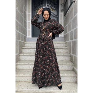 Moda Çizgi Tesettür Elbise