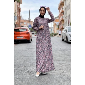 Moda Çizgi Tesettür Elbise