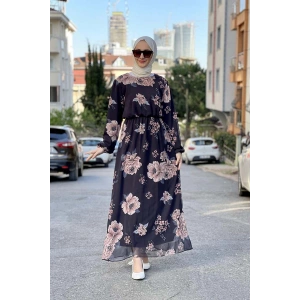 Moda Çizgi Tesettür Elbise