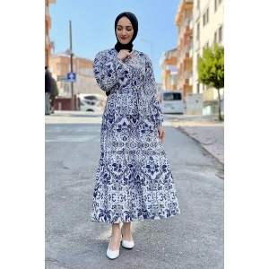 Moda Çizgi Tesettür Elbise