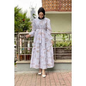 Moda Çizgi Tesettür Elbise