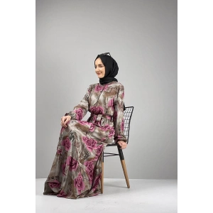 Moda Çizgi Tesettür Elbise