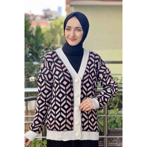 Moda Çizgi Triko Hırka