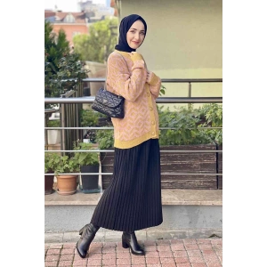 Moda Çizgi Triko Hırka