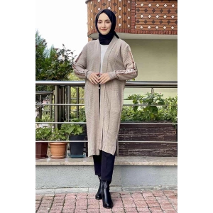 Moda Çizgi Triko Hırka