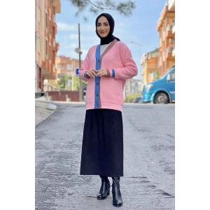 Moda Çizgi Triko Hırka