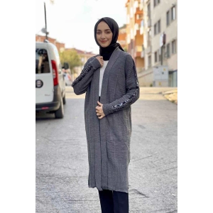 Moda Çizgi Triko Hırka